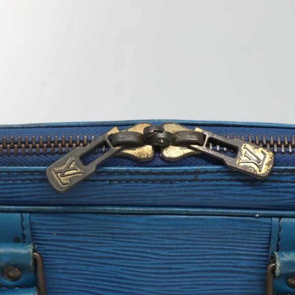 LOUIS VUITTON Epi Porte Documents Voyage Business Bag Blue - Picture 6 of 16